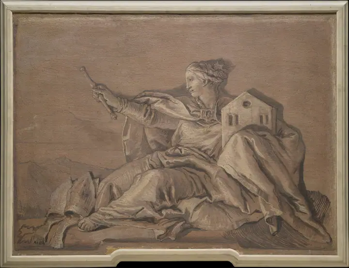 Figura alegórica que representa Europa, Giovanni Battista Tiepolo