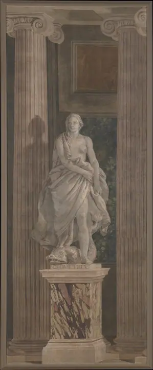 Figura alegórica que representa la Geometría, Giovanni Battista Tiepolo