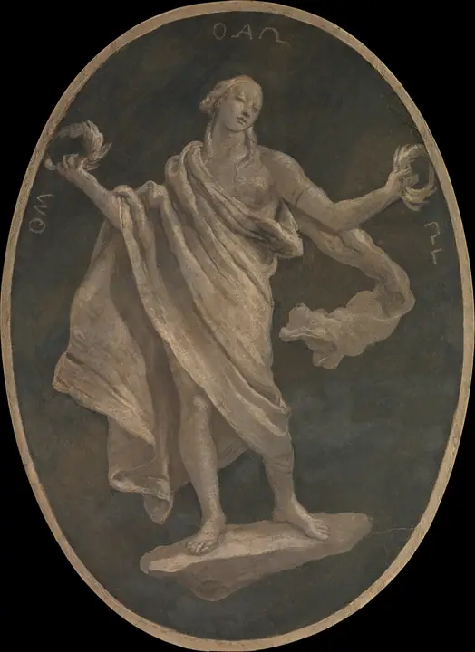 Figura alegórica que representa una virtud, posiblemente el Patriotismo, Giovanni Battista Tiepolo
