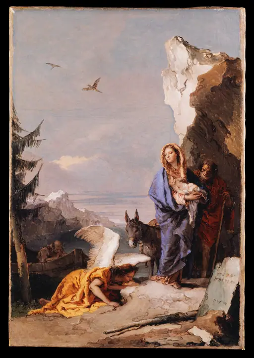 La huida a Egipto, Giovanni Battista Tiepolo
