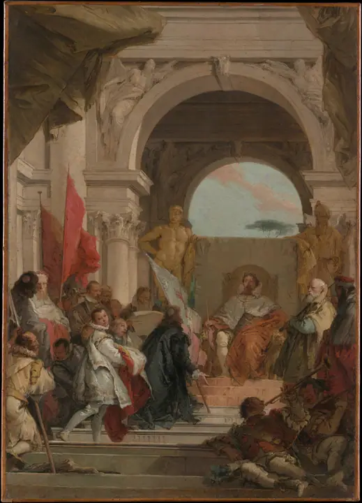 La investidura del obispo Harold como duque de Franconia, Giovanni Battista Tiepolo