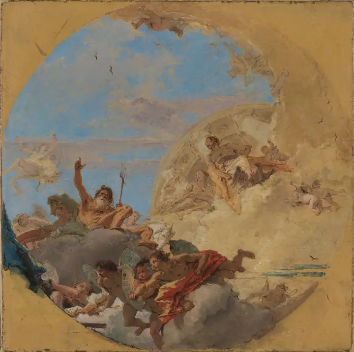 Neptuno y los vientos, Giovanni Battista Tiepolo