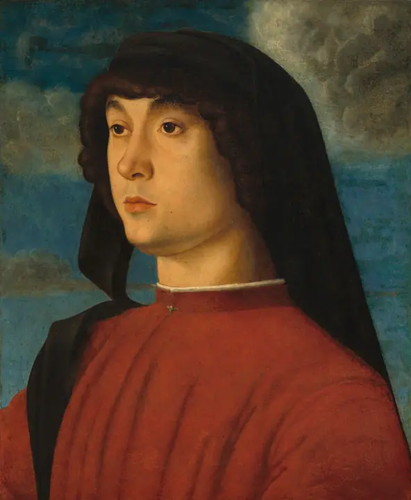 Retrato de un joven de rojo, Giovanni Bellini
