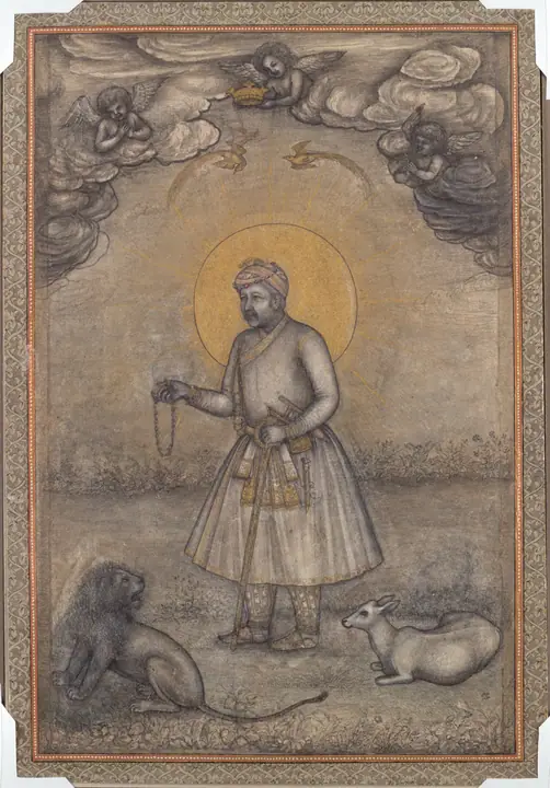Retrato de Akbar anciano, Govardhan