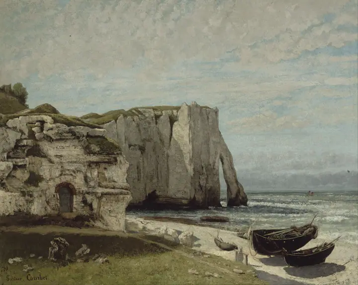 Acantilados de Étretat tras la tormenta, Gustave Courbet