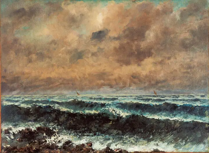 El mar de otoño, Gustave Courbet
