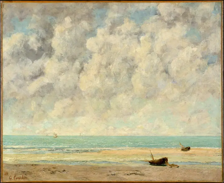 El mar en calma, Gustave Courbet