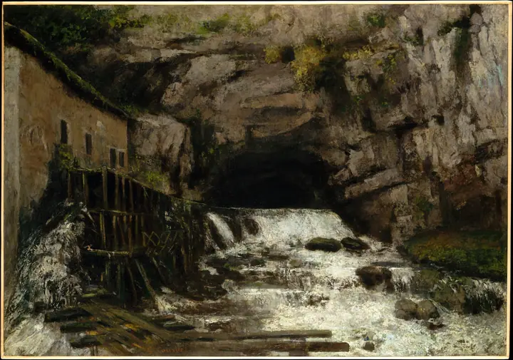 El nacimiento del Loue, Gustave Courbet