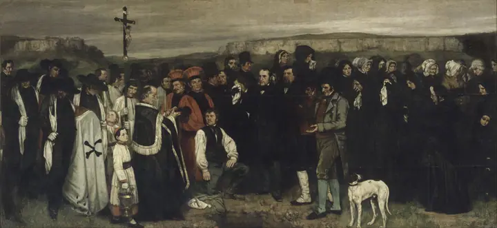 Entierro en Ornans, Gustave Courbet