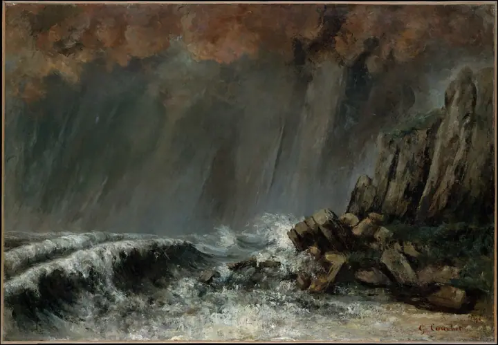 Marina, la tromba de agua, Gustave Courbet