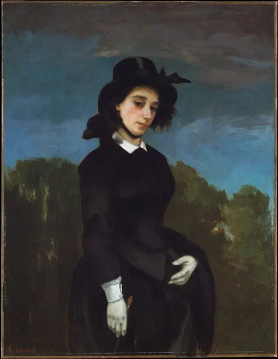 Mujer con traje de amazona, Gustave Courbet