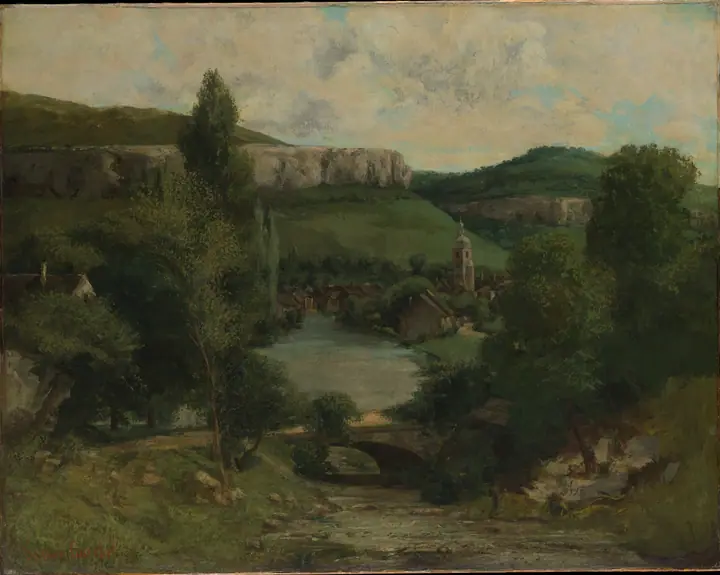 Vista de Ornans, Gustave Courbet