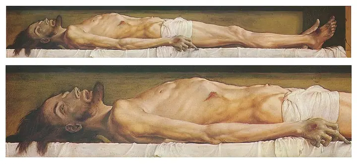 El cuerpo de Cristo muerto en la tumba, Hans Holbein el Joven
