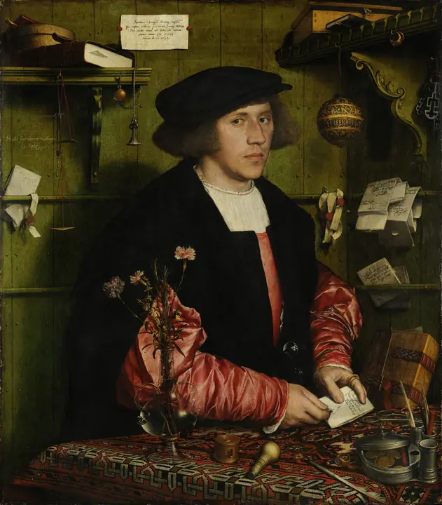 El mercader Georg Gisze, Hans Holbein el Joven