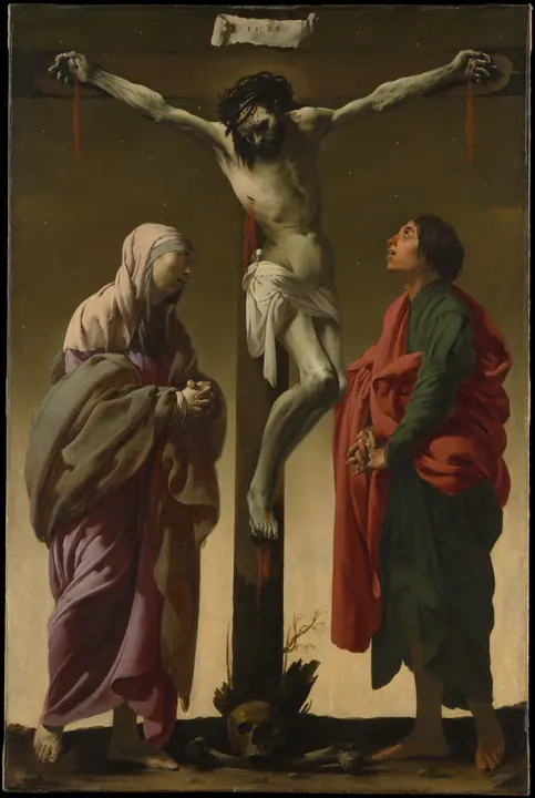 La crucifixión con la Virgen y San Juan, Hendrick ter Brugghen