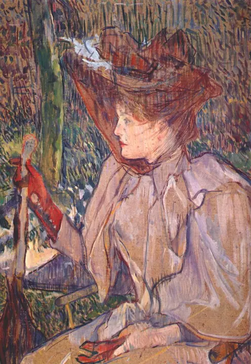 Mujer con guantes, Henri de Toulouse-Lautrec