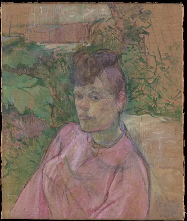 Mujer en el jardín de Monsieur Forest, Henri de Toulouse-Lautrec