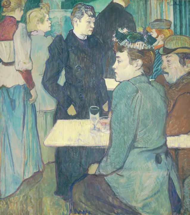 Un rincón del Moulin de la Galette, Henri de Toulouse-Lautrec