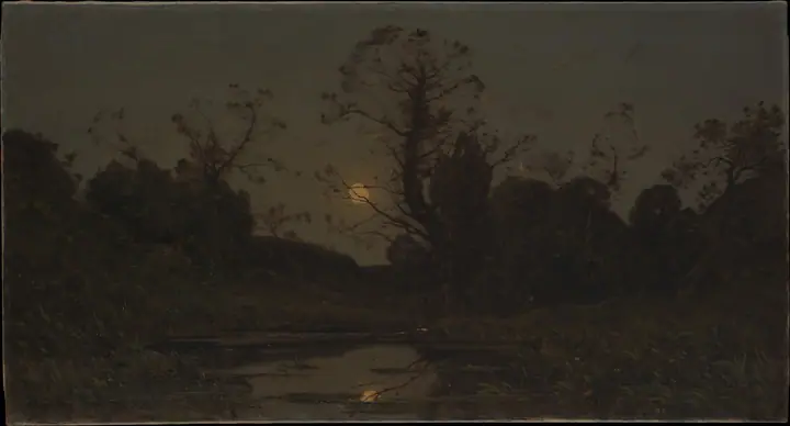 Salida de la luna, Henri-Joseph Harpignies