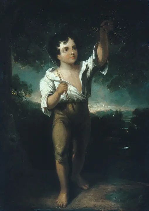 El joven pescador, Henry Inman