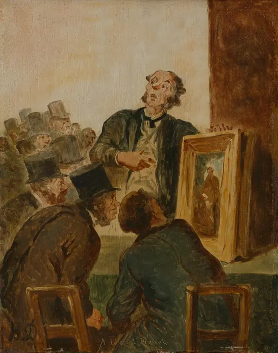 En la galería Drouot, Honoré Daumier