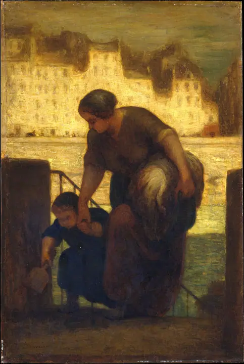La lavandera, Honoré Daumier