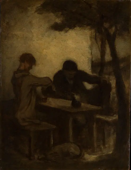 Los bebedores, Honoré Daumier