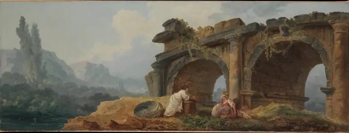Arcos en ruinas, Hubert Robert
