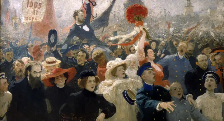 Manifestación del 17 de octubre de 1905, Ilyá Repin