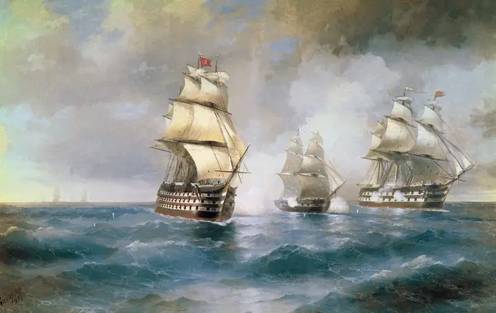 Muerte del barco Ingrid, Ivan Aivazovsky