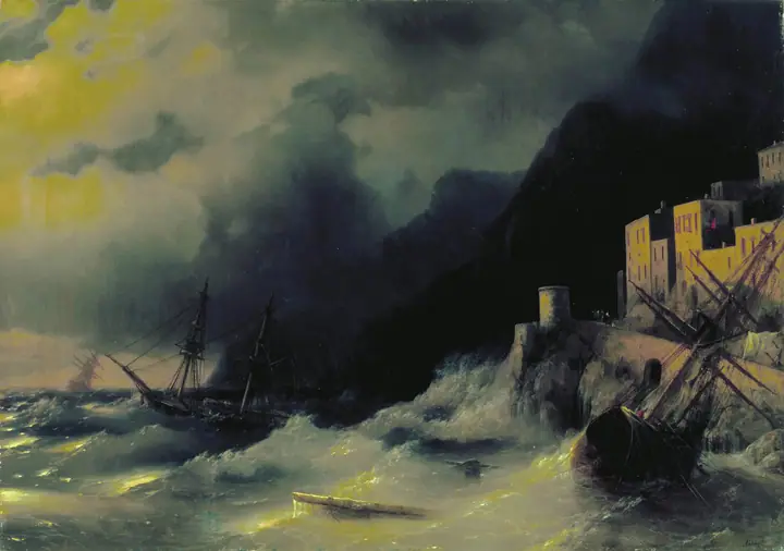 Tormenta en el mar, Ivan Aivazovsky