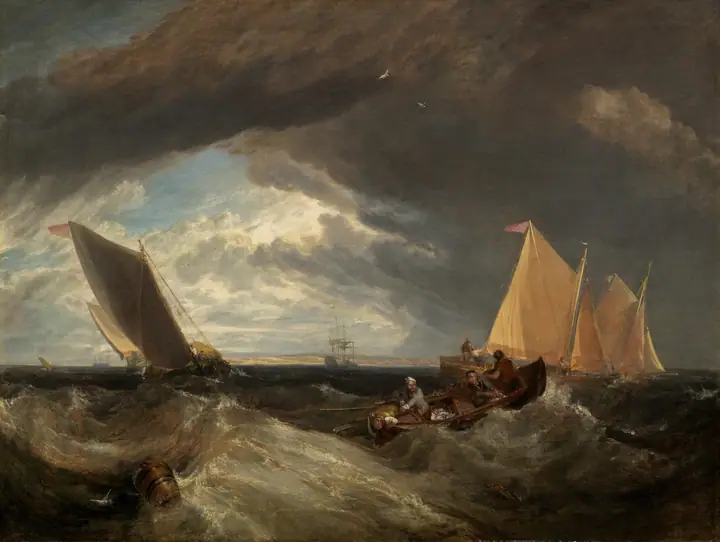 La confluencia del Támesis y el Medway, J.M.W. Turner