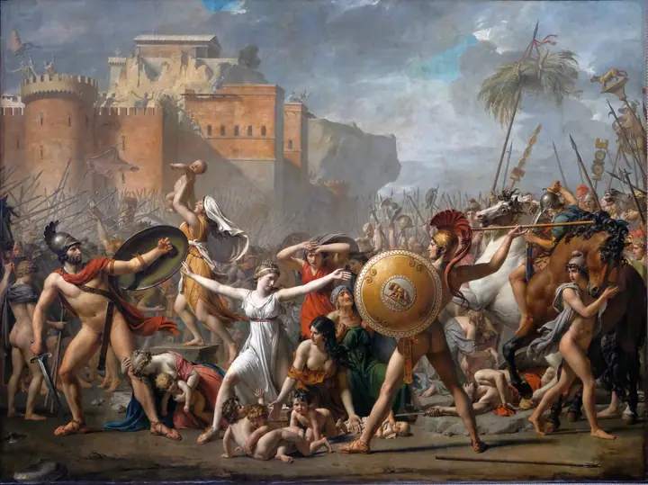 El rapto de las sabinas, Jacques-Louis David