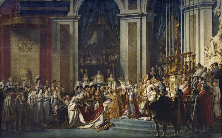 La coronación de Napoleón, Jacques-Louis David