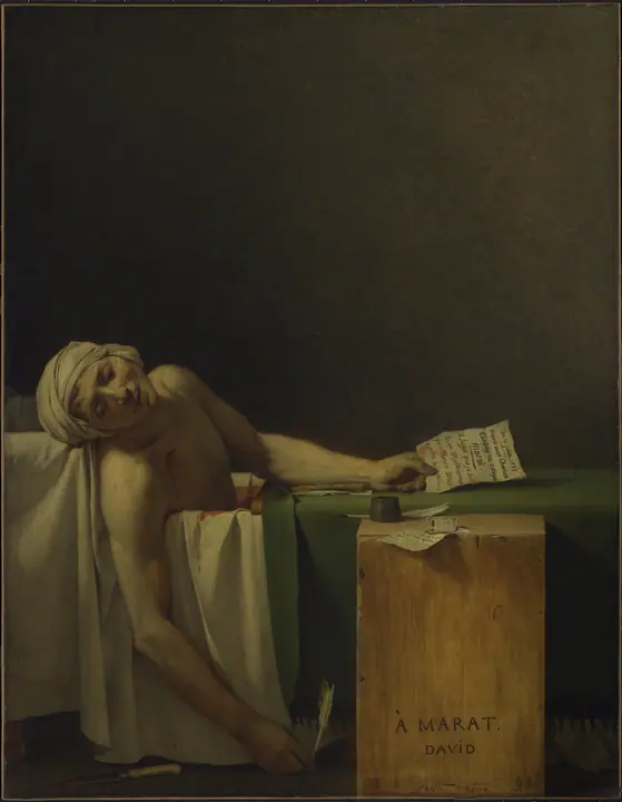 La muerte de Marat, Jacques-Louis David