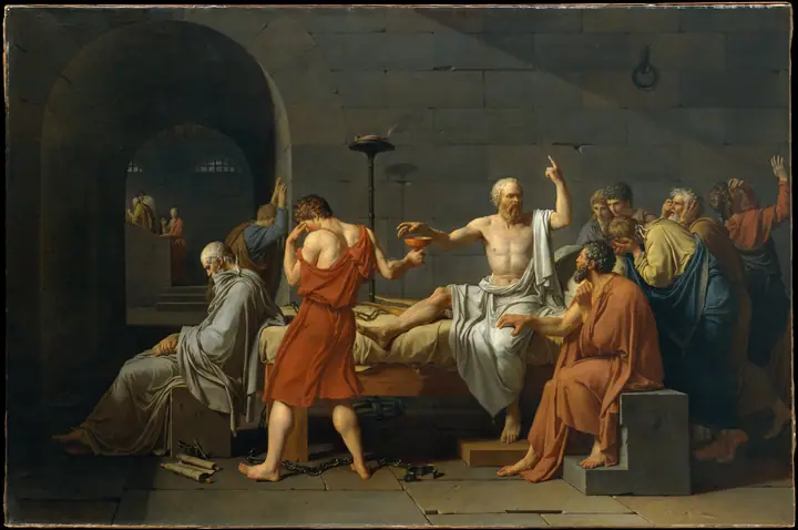 La muerte de Sócrates, Jacques-Louis David