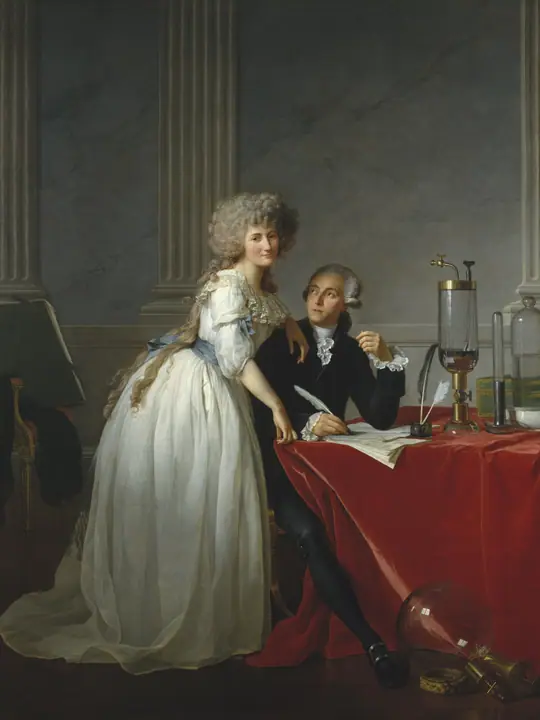 Retrato de Antoine-Laurent Lavoisier y su esposa, Jacques-Louis David