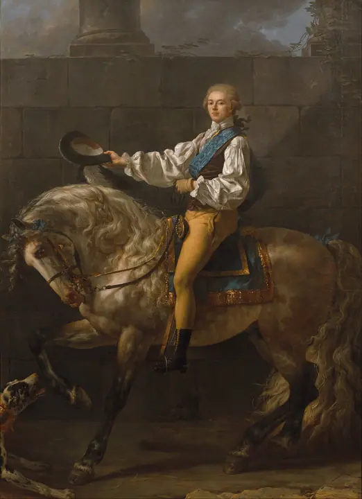 Retrato del Conde Stanislas Potocki, Jacques-Louis David