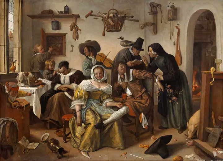 El mundo al revés, Jan Steen