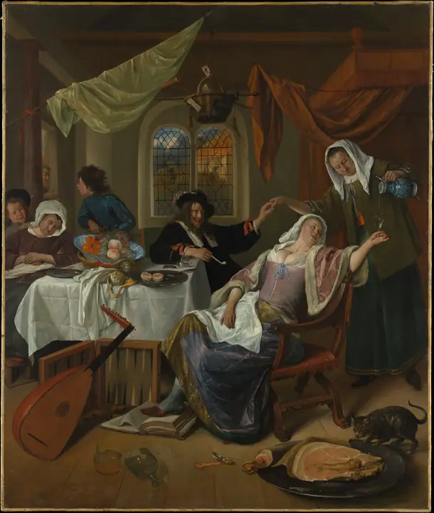 La casa disoluta, Jan Steen