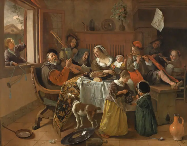 La familia feliz, Jan Steen