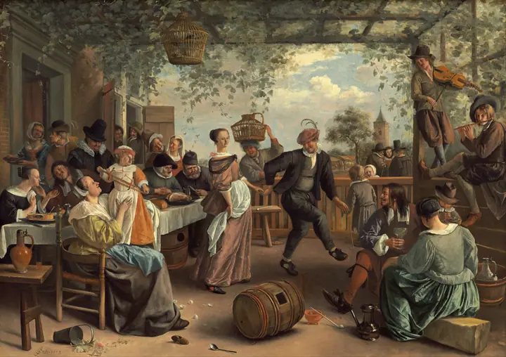 Pareja bailando, Jan Steen