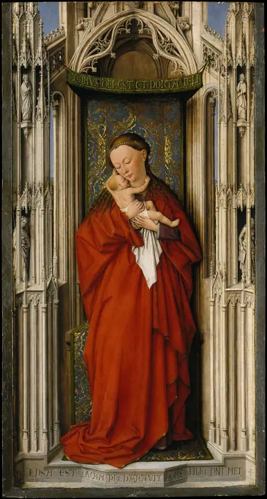 Virgen con el Niño en un nicho, Jan van Eyck