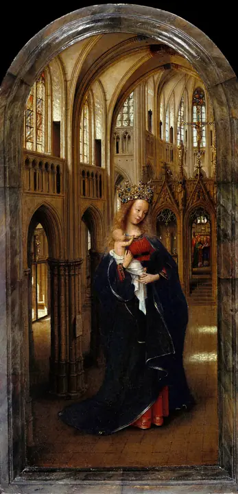 Virgen en una iglesia, Jan van Eyck