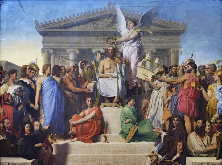 Apoteosis de Homero, Jean-Auguste-Dominique Ingres