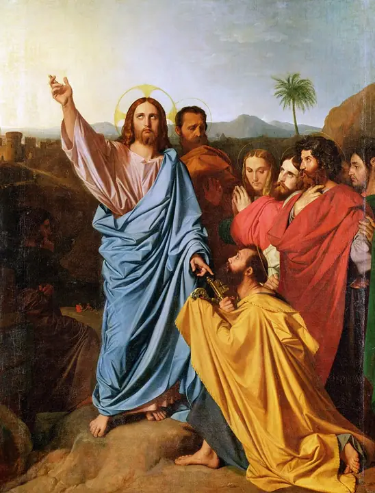 Jesús entregando las llaves a San Pedro, Jean-Auguste-Dominique Ingres