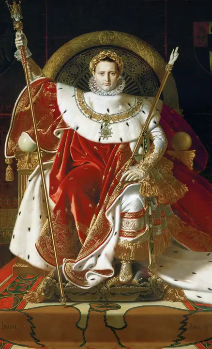 Napoleón en su trono imperial, Jean-Auguste-Dominique Ingres