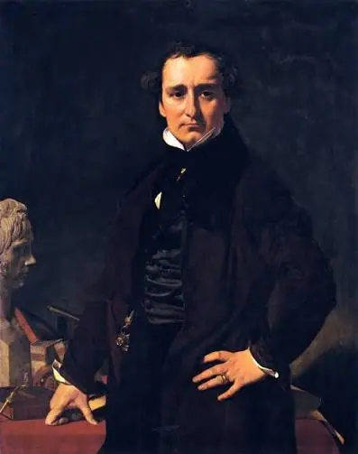 Retrato de Lorenzo Bartolini, Jean-Auguste-Dominique Ingres