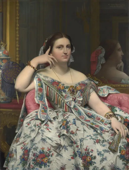 Retrato de Madame Moitessier, Jean-Auguste-Dominique Ingres