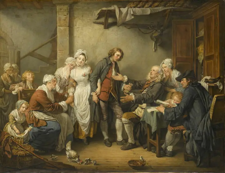 La novia del pueblo, Jean-Baptiste Greuze